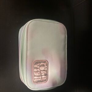 Pastel Pink and White Jewelry Travel Case